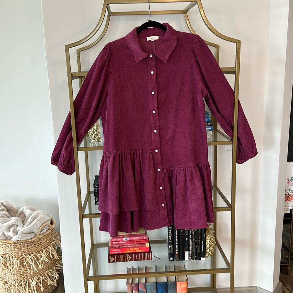 Entro button up dress size L